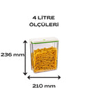 Respirox Home 6 Adet Dikdörtgen Vakumlu Saklama Kabı 4 Litre
